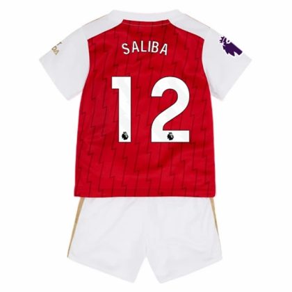 Arsenal Saliba 12 Heimtrikot Kit Kinder 2023 2024