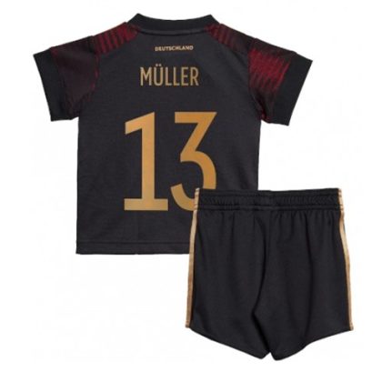 Deutschland Thomas Muller 13 Auswärtstrikot Kit Kinder 2022