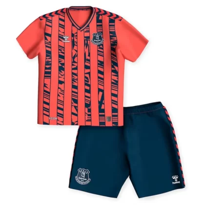 Everton 2023-24 Auswärtstrikot Kit Kinder