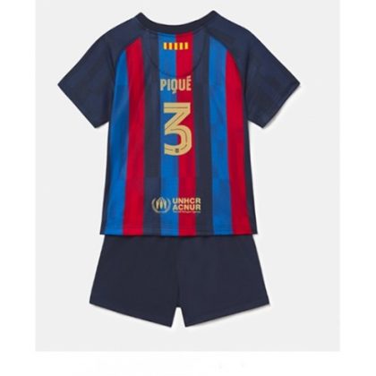 FC Barcelona Gerard Piqué 3 Heimtrikot Kit Kinder 2022-23