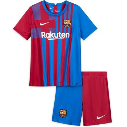 FC Barcelona Heimtrikot Kit Kinder 2021-22