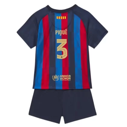 FC Barcelona Trikotsatz Kinder 2022-23 Gerard Piqué 3 Heimtrikot