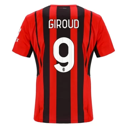 Günstige AC Milan Giroud 9 Heimtrikot 2021-22 2021-22