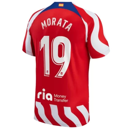 Günstige Atlético Madrid Álvaro Morata 19 Heimtrikot 2022-23