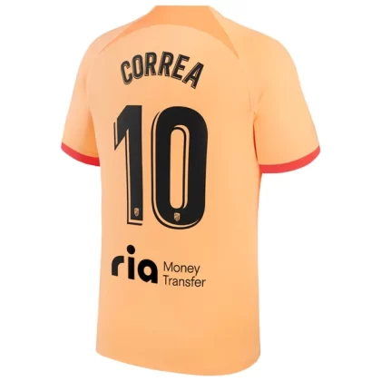 Günstige Atlético Madrid Correa 10 3. Ausweichtrikot 2022-23