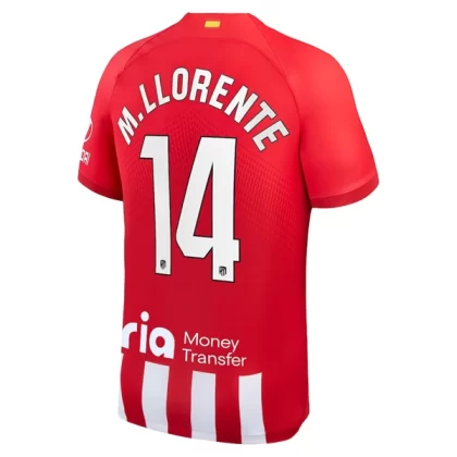 Günstige Atlético Madrid M. Marcos Llorente 14 Heimtrikot 2023/24