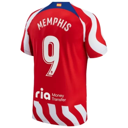 Günstige Atlético Madrid Memphis Depay 9 Heimtrikot 2022-23