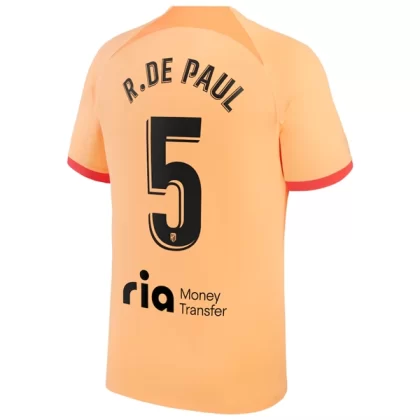 Günstige Atlético Madrid R. De Rodrigo De Paul 5 3. Ausweichtrikot 2022-23