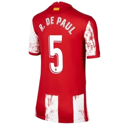 Günstige Atlético Madrid R. De Rodrigo De Paul 5 Heimtrikot 2021-22