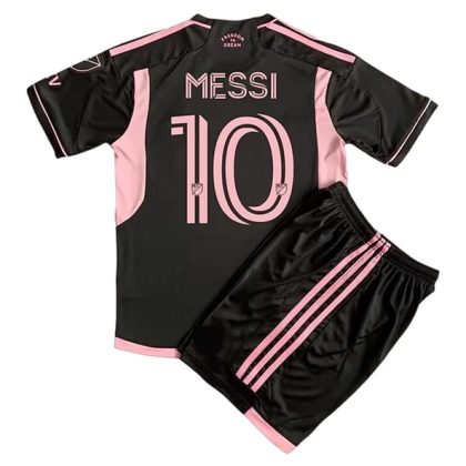 Günstige Inter Miami CF Lionel Messi 10 Kinder Auswärts Trikotsatz 2023/24