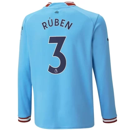 Günstige Manchester City Rúben Dias 3 Langarm Heimtrikot 2022-23