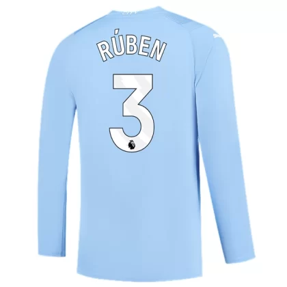 Günstige Manchester City Rúben Dias 3 Langarm Heimtrikot 2023/24