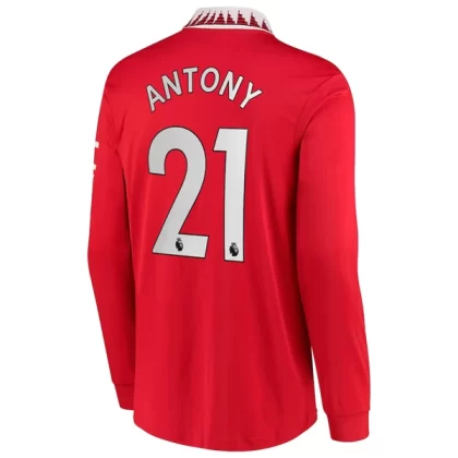 Günstige Manchester United Antony 21 Langarm Heimtrikot 2022-23