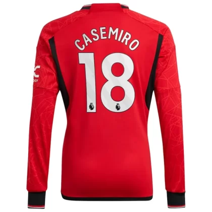 Günstige Manchester United Casemiro 18 Langarm Heimtrikot 2023/24