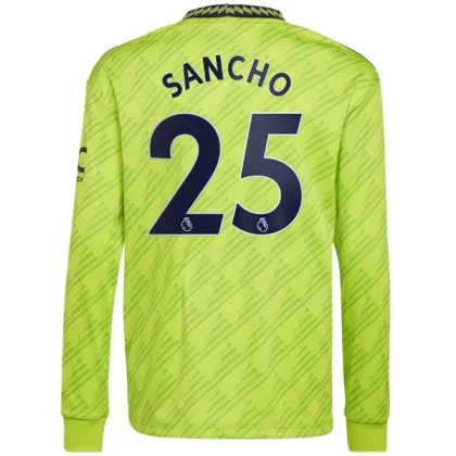 Günstige Manchester United Jadon Sancho 25 Langarm 3. Ausweichtrikot 2022-23