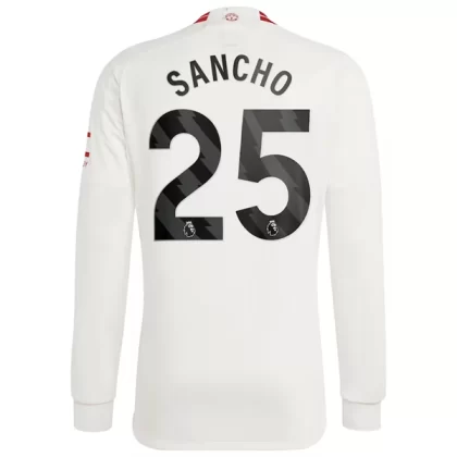 Günstige Manchester United Jadon Sancho 25 Langarm 3. Ausweichtrikot 2023/24