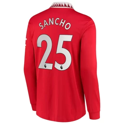 Günstige Manchester United Jadon Sancho 25 Langarm Heimtrikot 2022-23