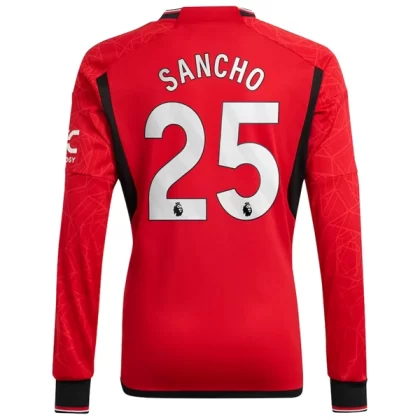 Günstige Manchester United Jadon Sancho 25 Langarm Heimtrikot 2023/24