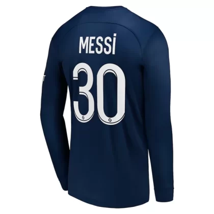 Günstige Paris Saint Germain PSG Lionel Messi 30 Langarm Heimtrikot 2022-23