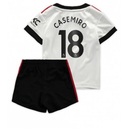 Manchester United Casemiro 18 Auswärtstrikot Kit Kinder 2022-23