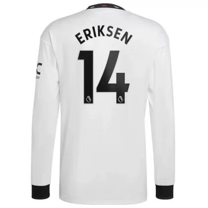 Manchester United Fußballtrikots 2022-23 Christian Eriksen 14 Langarm Auswärtstrikot