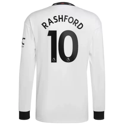 Manchester United Fußballtrikots 2022-23 Marcus Rashford 10 Langarm Auswärtstrikot