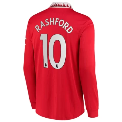 Manchester United Fußballtrikots 2022-23 Marcus Rashford 10 Langarm Heimtrikot