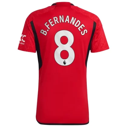 Manchester United Fußballtrikots 2023-24 B.Fernandes 8 Heimtrikot