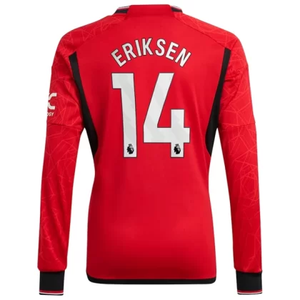 Manchester United Fußballtrikots 2023-24 Christian Eriksen 14 Langarm Heimtrikot