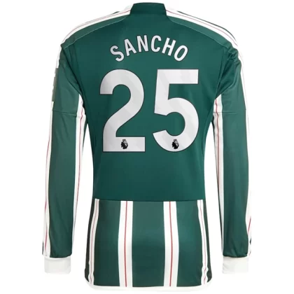 Manchester United Fußballtrikots 2023-24 Jadon Sancho 25 Langarm Auswärtstrikot