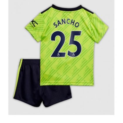 Manchester United Jadon Sancho 25 3. trikot Kit Kinder 2022-23