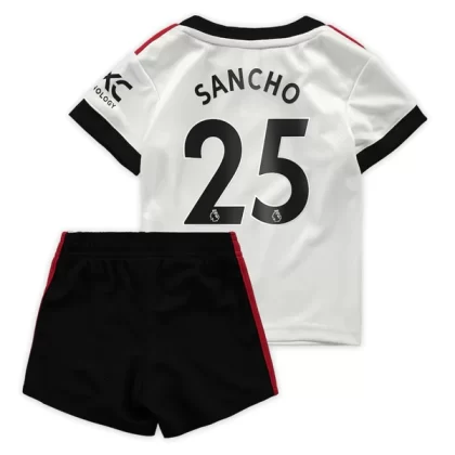 Manchester United Trikotsatz Kinder 2022-23 Jadon Sancho 25 Auswärtstrikot