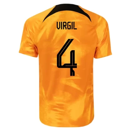 Niederlande Fußballtrikots Virgil van Dijk 4 Heimtrikot 2022