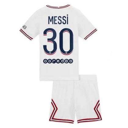 Paris Saint Germain PSG Lionel Messi 10 Fourth Heimtrikot Kit Kinder 2021-22