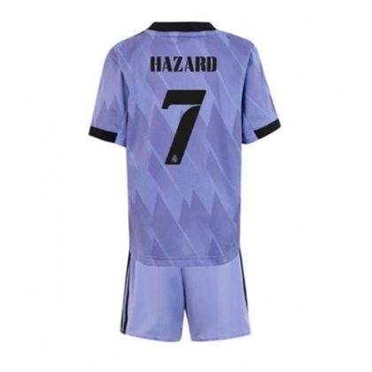 Real Madrid Eden Hazard 7 Auswärtstrikot Kit Kinder 2022-23