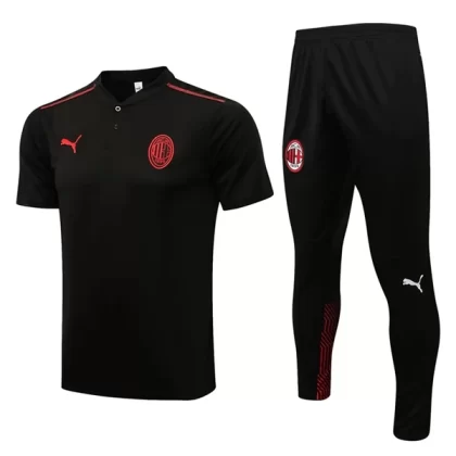 AC Milan Trainings Poloshirt Anzüge Anzüge 2022-23 – Schwarz