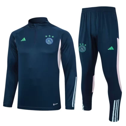 AFC Ajax Trainingsanzüge 2023-24 – 1-4 Zip Blau