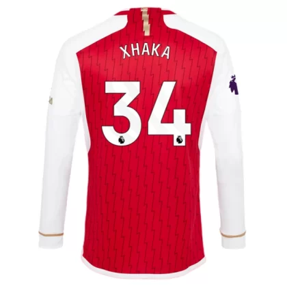 Arsenal Fußballtrikots 2023-24 Granit Xhaka 34 Langarm Heimtrikot