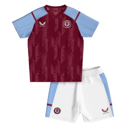 Aston Villa Heimtrikot Kit Kinder 2023 2024