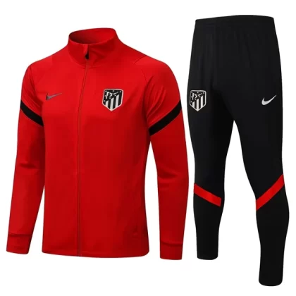 Atlético Madrid Trainingsjackenanzüge 2021-22 – Rot