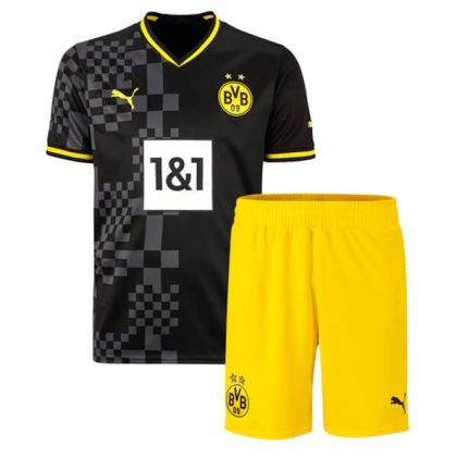 BVB Borussia Dortmund Auswärtstrikot Kit Kinder 2022 2023