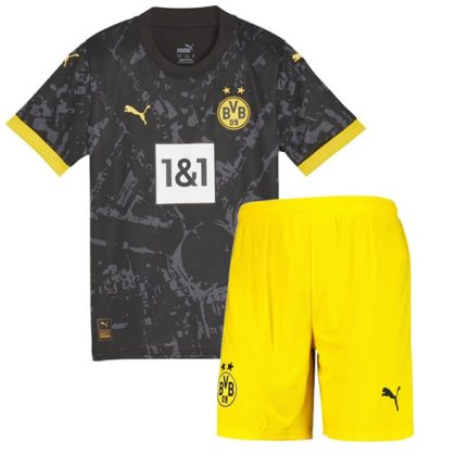 BVB Borussia Dortmund Auswärtstrikot Kit Kinder 2023 2024