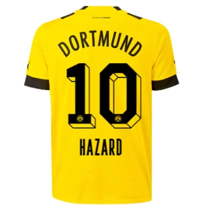 BVB Borussia Dortmund Fußballtrikots 2022-23 Eden Hazard 10 Heimtrikot