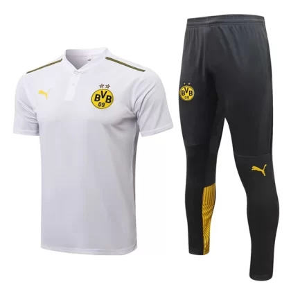 BVB Borussia Dortmund Trainings Poloshirt Anzüge Anzüge 2022-23 – Weiß