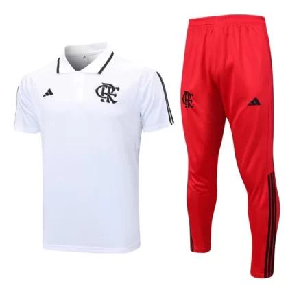 CR Flamengo Trainings Poloshirt Anzüge Anzüge 2023-24 – Weiß