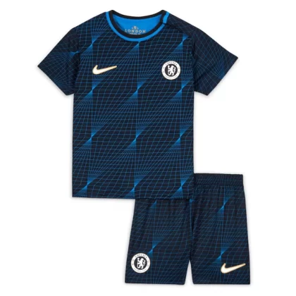 Chelsea 2023-24 Auswärtstrikot Kit Kinder