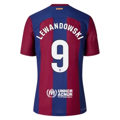 FC Barcelona Fußballtrikots 2023-24 Robert Lewandowski 9 Heimtrikot