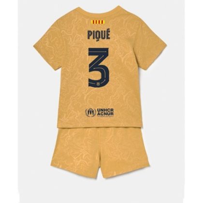 FC Barcelona Gerard Piqué 3 Auswärtstrikot Kit Kinder 2022-23