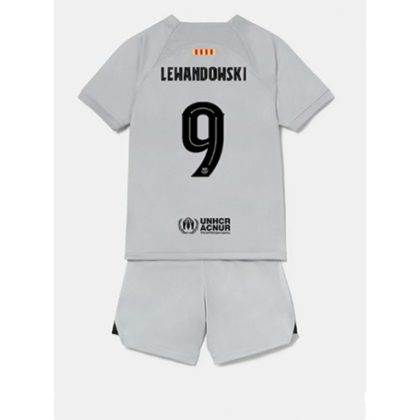 FC Barcelona Lewandowski 9 3. trikot Kit Kinder 2022-23