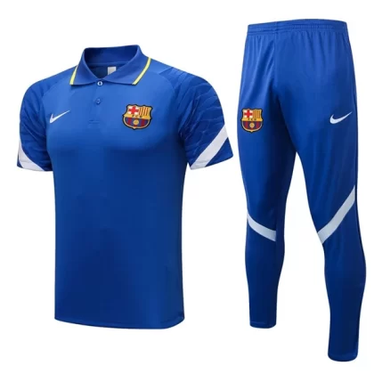 FC Barcelona Trainings Poloshirt Anzüge Anzüge 2022-23 – Blau